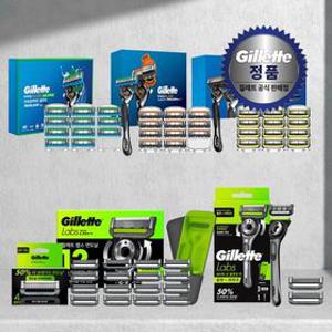 질레트 프로쉴드/랩스/프로글라이드/스킨텍/울트라 면도기 + 면도날 세트