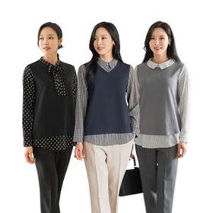 [쇼핑엔티] 마담4060 레이어드 블라우스 3종 외 가을 인기 패션템