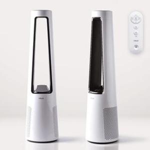 디큐브 프럭스 날개없는 선풍기 타워형 저소음 무선 리모컨 팬리스