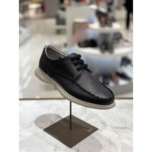 남성 닥스 체크무늬 사피아노 밴딩 보트슈즈 DMX573 블랙 (DMX573KV10)