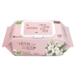 네이쳐 오리지널 아기물티슈 100매 x 10개 엠보싱 캡형