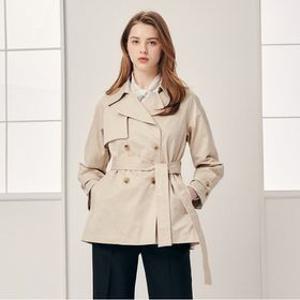 (지고트) 코튼 더블 하프 트렌치 코트 JR3A0TC503