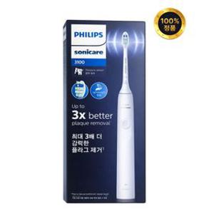 필립스 소닉케어 3100 시리즈 음파 전동칫솔 화이트 (WH), HX3671/23, 1개