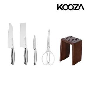[딜크릿][쿠자X메종드마미] 올스텐 나이프 쿠도 5종세트(산도쿠+과도+중식도+가위+칼블럭)