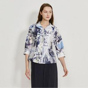 (아이잗바바) 오픈 칼라 페플럼 블라우스 BR5A0BL741