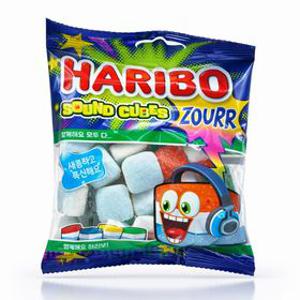 하리보 젤리 사운드큐브 사우어 80g 24개