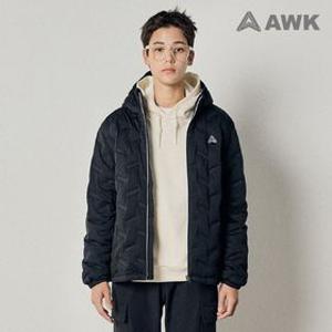 주니어 블랙 경량 패딩 후드집업 점퍼