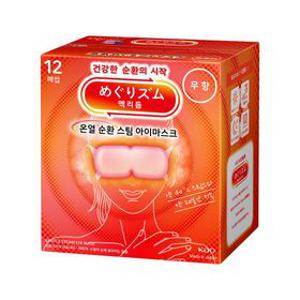 메구리즘 멕리듬 스팀 아이마스크 무향 12매입 온열안대 수면안대