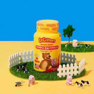 [APP전용][릴크리터스] 꾸미베어스 어린이 칼슘비타민D 60구미 1병 / 3병