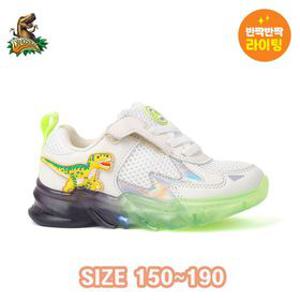 다이노솔즈 티렉스 에어 벨크로 LED 공룡 운동화 그린컬러 DNKCE1TSAB11