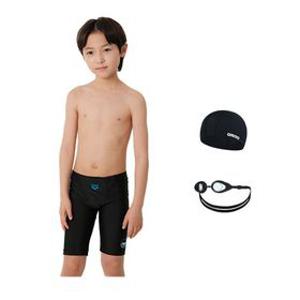 아레나 남아수영복 바지 키즈 어린이 주니어 키즈 초등 남아동 생존수영 키트 B13수경+수모