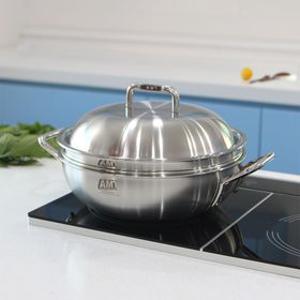 [공식정품] AMT 316Ti스텐 통5중 샤프 파티웍 28cm+사은품:레벤호프 미니스파츄라 랜덤1P