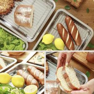 몽카라 쉐프 사각 스테인리스 트레이 종합세트 16P