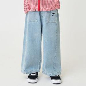 [롯데온X베베쥬 특가]포켓리본데님팬츠