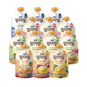 맘마밀 안심밥상&이유식 13종 20팩 골라담기+요미 아이차 보리 125ml 4팩 선착순 증정
