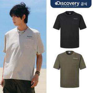 [택가69,000] [디스커버리] 프레시벤트 고프코어 우븐 하이브리드 메쉬포켓 반팔티셔츠 3종 택1