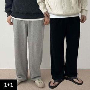 [타임세일] 1+1 특양면 와이드 트레이닝 팬츠