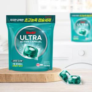 [쉬슬러] [100개입] 울트라액티브 캡슐세제 그린