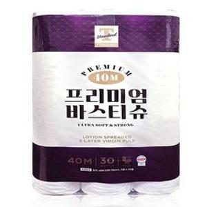 트레이더스 두루마리 휴지 30롤 프리미엄바스티슈 화장지 x2SET(SH)