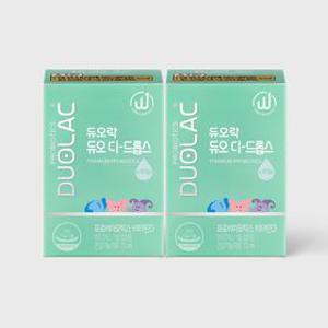 [본사직영]듀오 디 드롭스7.5ml (45일분) 2개 / 아기 액상 유산균 + 비타민D