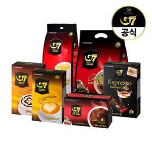 [G7커피공식수입원] G7 퓨어블랙/3in1커피믹스/카푸치노/드립백커피 모음전
