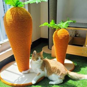 멍냥이랑 고양이 수직 당근 스크래쳐 특대형