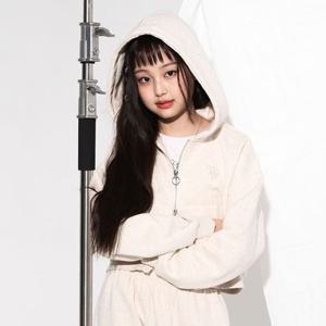 [더데이걸]심플 기모 후드 집업 TGJM24W2E_7358