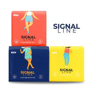 [APP전용] 1매 99원 생리대 시그널라인 날개형 중형 대형 오버나이트 10팩