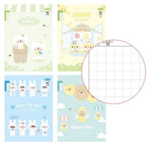 랜덤 10권 국산 무형광 초등 학생 저학년 받아 쓰기 노트 국어 5칸 점선 공책 제본 어린이 한글 글자 쓰기