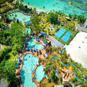 [괌PIC][패밀리팩_성인2+소아2] 골드패스(전일정 호텔식) 4일/5일 슈퍼리어룸+서커스1회+레이트체크아웃 포함