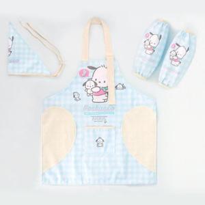 미술수업 요리교실 포차코캐릭터 두건 팔토시 앞치마 3종세트 (사이즈) K3006 쿠키만들기 실용성 귀여운