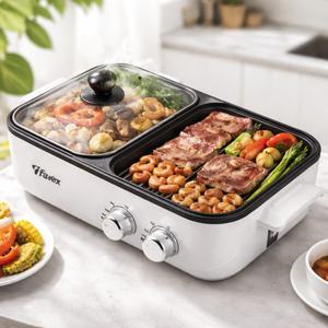 파벡스 디바이스 반반 전기그릴 미니 소형 싱글