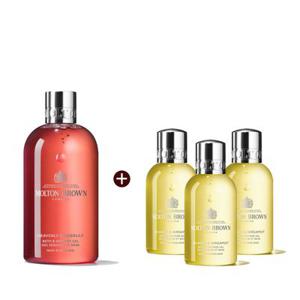 [본품용량증정] 헤븐리 진저릴리 샤워젤 300ml (+ 오렌지 샤워젤 100ml x 3개)