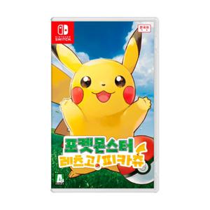 닌텐도 스위치 포켓몬스터 레츠고 피카츄 한글판 게임 칩 팩