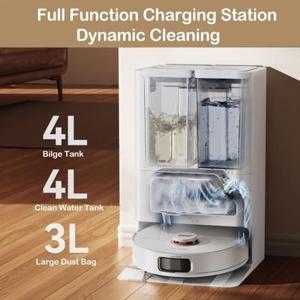 JONR P20 Pro 올인원 로봇청소기 확장형 엣지 물 안티탱글브러쉬