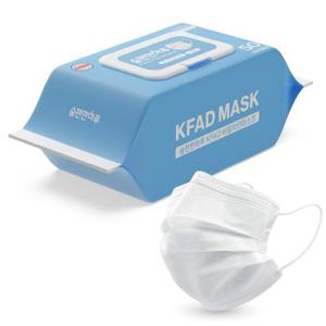 숨편한하루 KF-AD 식약처 의약외품 비말차단 국산 덴탈 마스크 50매
