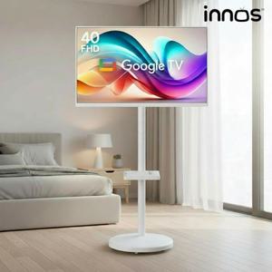 이노스 [S] 삼탠바이미 101cm(40인치) FHD 화이트에디션 구글 스마트 이동식 TV 중소바이미