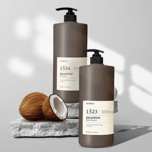 1+1 메르헨트 코코넛오일 딥클렌징 대용량 샴푸 1500ml 약산성 두피 미용실 향기좋은 샴푸 사춘기 지성 건성 퍼퓸