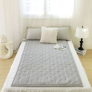 [파크론] [당일출고][25년형]  워셔블 온수매트 클라우디그레이 슈퍼싱글