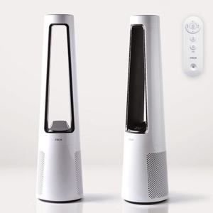 디큐브 프럭스 날개없는 선풍기 타워형 저소음 무선 리모컨 팬리스