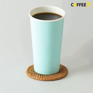 (컬러 종이컵) 16온스 컬러컵-민트 1000개/1박스