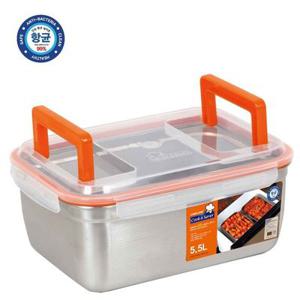 셰프라인 쿡앤세이버 핸디형 스텐밀폐용기 5.5L[32107430]