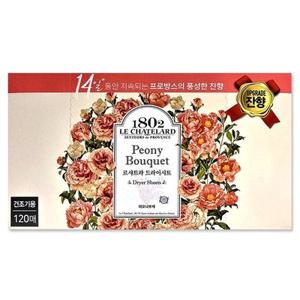 르샤트라 드라이시트 피오니부케 120매 건조기용 섬유유연제 애경 1802