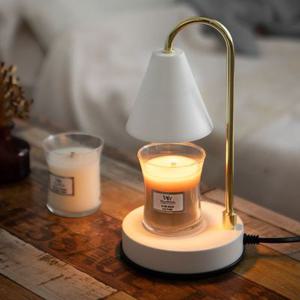 [캔들조이] 우드윅 미니 향초 코닉 캔들워머 세트 (국내산, 밝기조절)