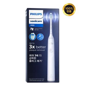 필립스 소닉케어 3100 시리즈 음파 전동칫솔 화이트 (WH), HX3671/23, 1개