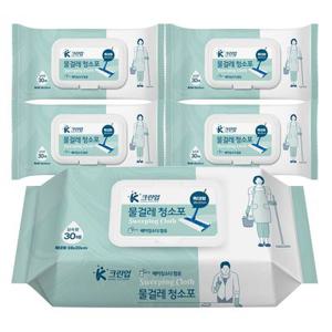 크린업K 물걸레청소포 실속 특대형 30매x5팩 청소포 일회용 리필형 부직포 청소물티슈