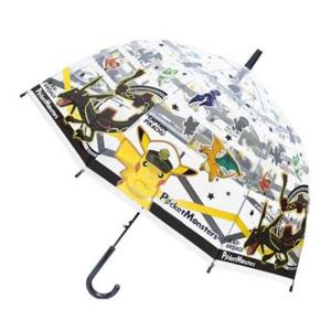 포켓몬스터 크로스 피카츄 장우산 돔형 비닐우산 자동 초등학생 코라이돈 리자몽