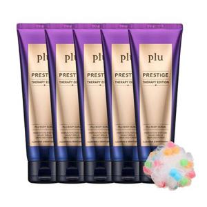 (정상가 74500원)[플루][홈쇼핑 BEST] 프레스티지 테라피에디션 바디스크럽 180g 5개 + 샤워볼 증정