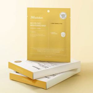 제이엠솔루션 바이오 비타민 듀오 브라이트닝 마스크팩 겔마스크팩 하이드로겔 (34g*4매) (1/2/3팩 택1)
