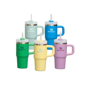 스탠리 퀜처 손잡이 591ml 플로우스테이트 텀블러 보온 보냉 빨대 텀블러